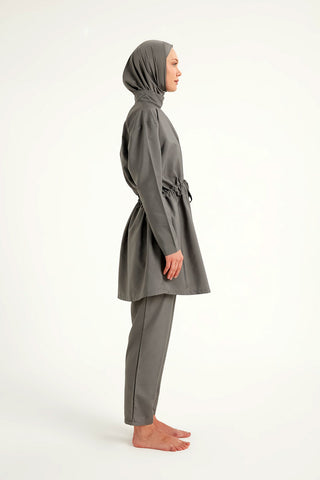 Andalus Full Coverage Burkini Set with Front Ruching A2502-4 - Glamourous Grace