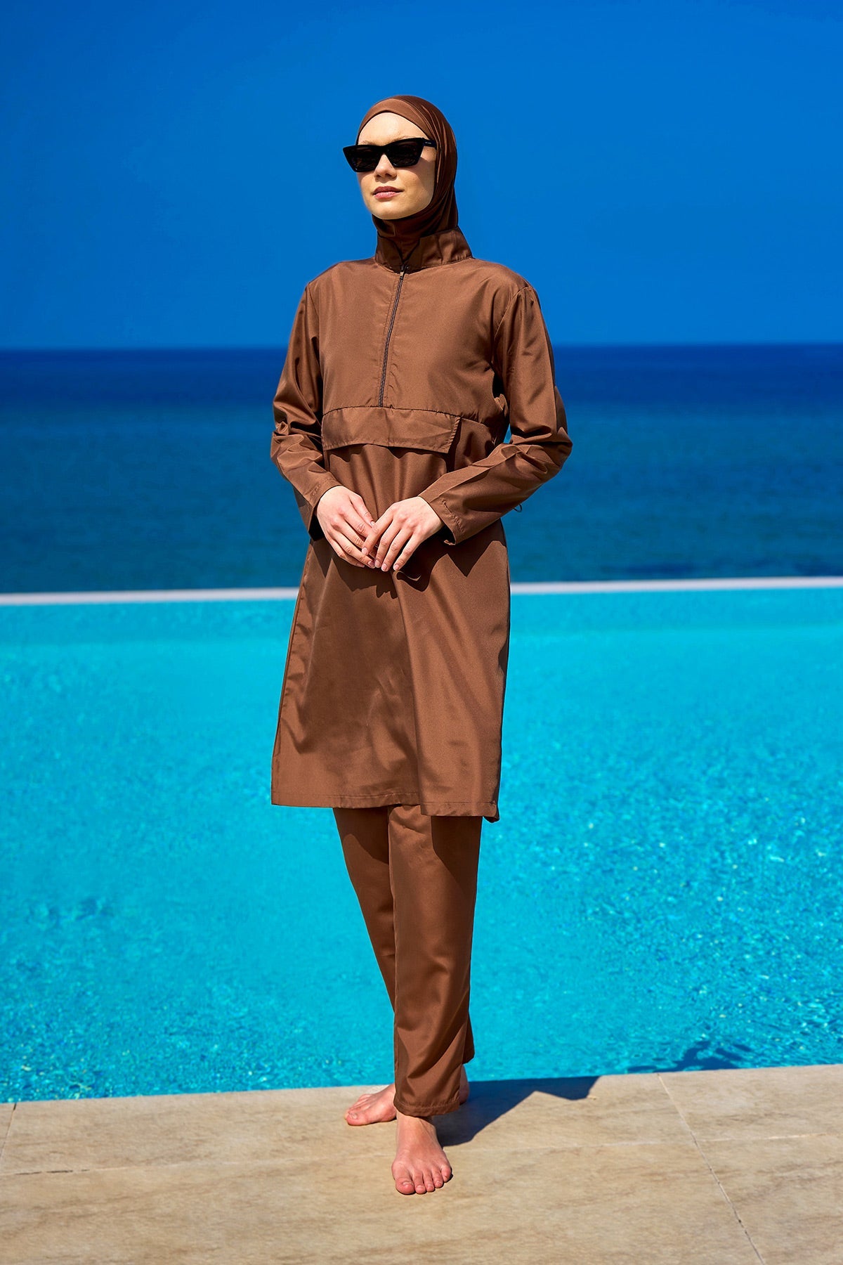 Andalus Black Full Coverage Burkini Set for A2503-3 - Glamourous Grace
