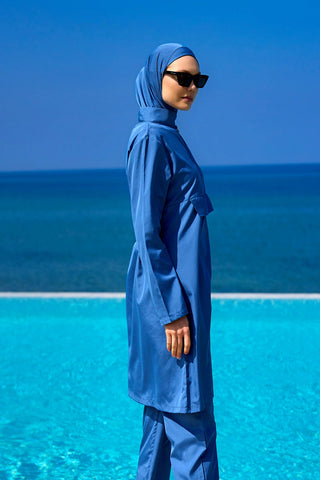 Andalus Indigo Full Coverage Burkini Set for Women A2503-6 - Glamourous Grace