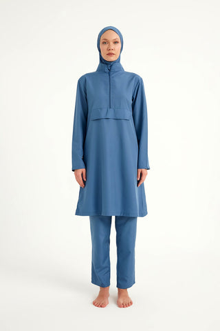 Andalus Indigo Full Coverage Burkini Set for Women A2503-6 - Glamourous Grace