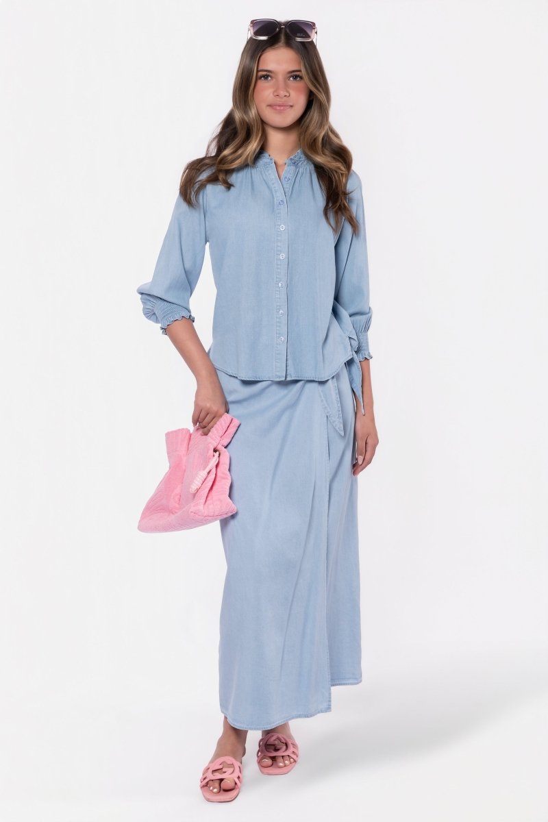 Andie Skirt (Blue) - Glamourous Grace