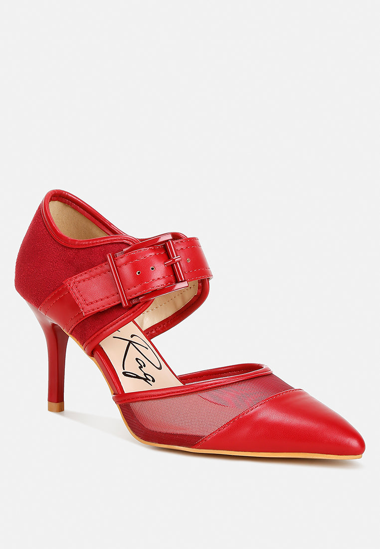 Aneri Buckle Detail Pump Sandals - Glamourous Grace