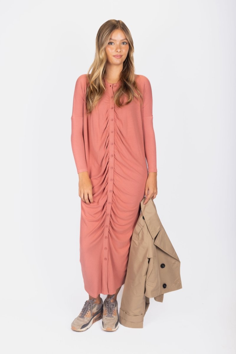 Angie Dress (Rust) - Glamourous Grace