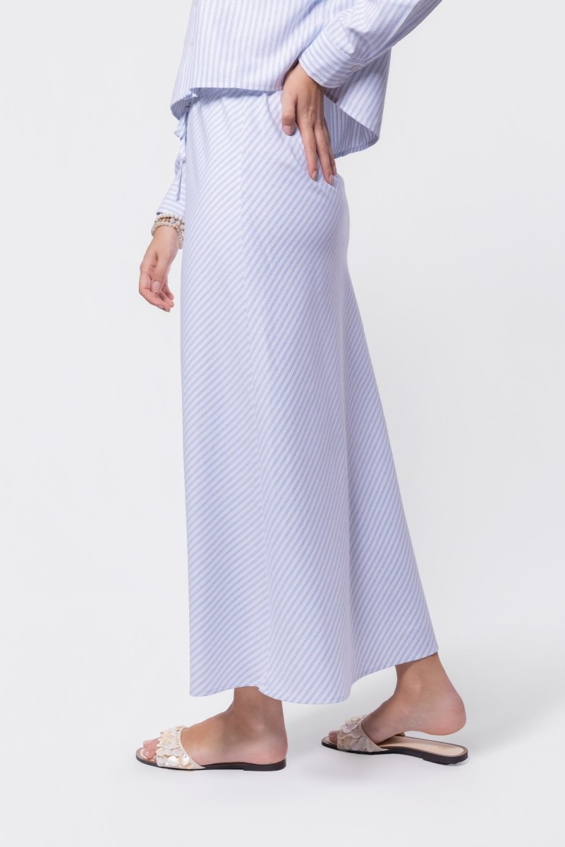 Anita Skirt (Blue Stripe) - Glamourous Grace