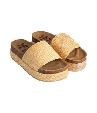 Anna Sandals in Natural - Glamourous Grace