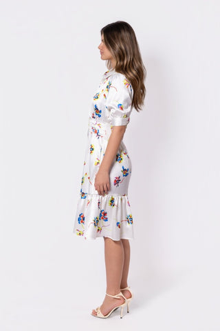 Annie Dress 42" (Ivory Ground)