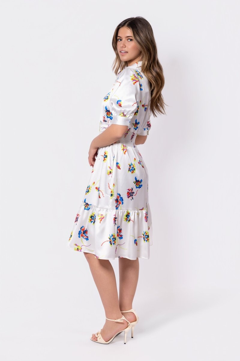 Annie Dress 42" (Ivory Ground)