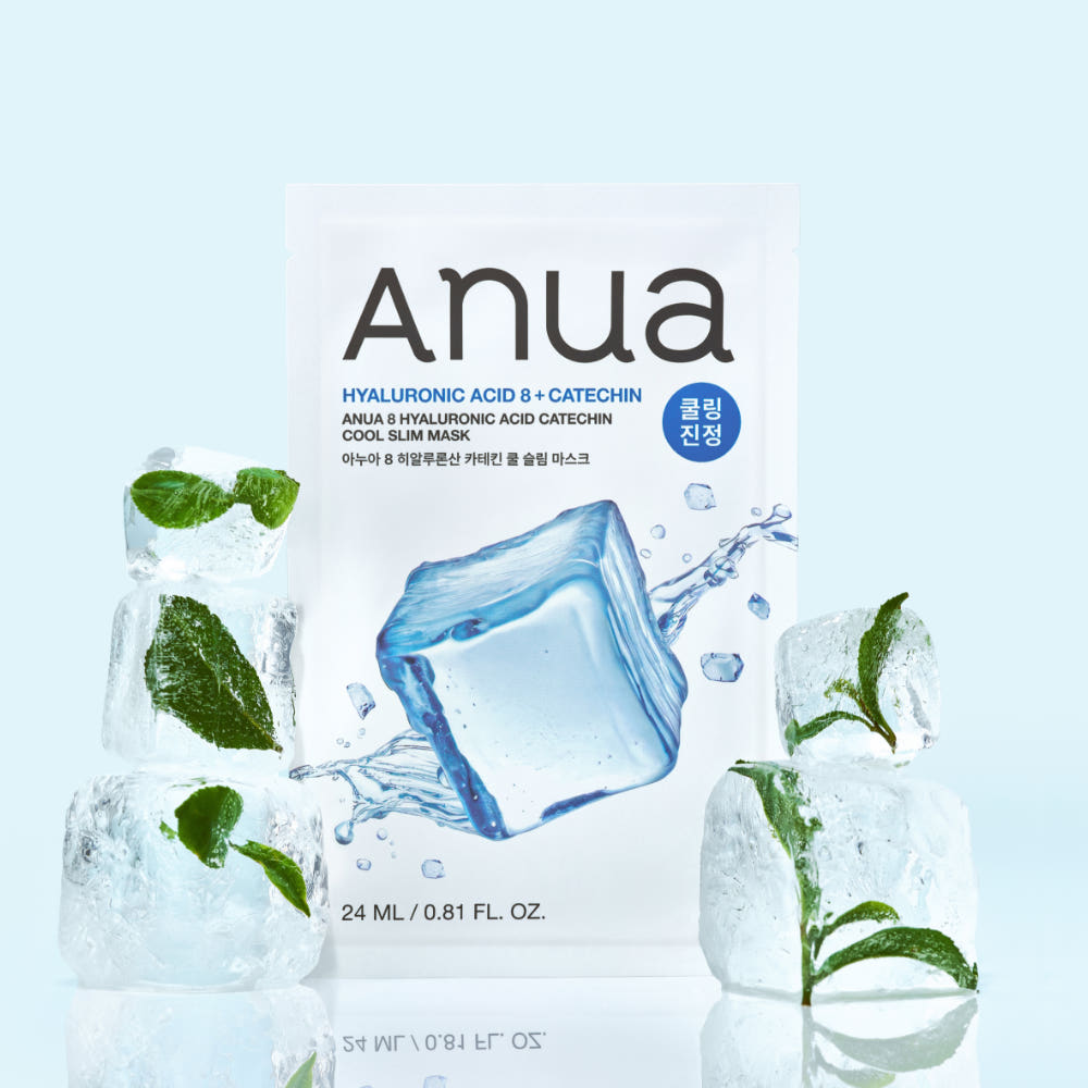 Anua 8 Hyaluronic Acid Catechin Cool Slim Mask 24ml X 10ea - Glamourous Grace