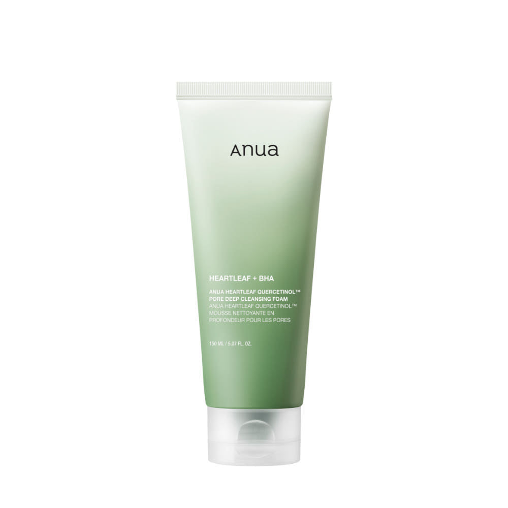 Anua HEARTLEAF QUERCETINOL PORE DEEP CLEANSING FOAM 150ml - Glamourous Grace
