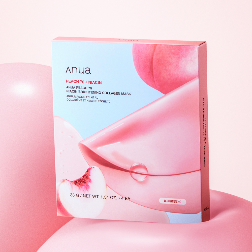 Anua Peach 70 Niacin Serum Mask 38g X 4ea - Glamourous Grace
