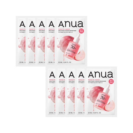 Anua Peach 70 Niacin Serum Mask Sheet 25g X 10ea - Glamourous Grace