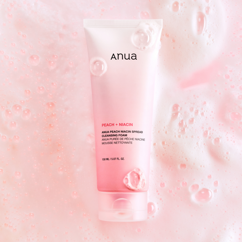 Anua Peach Niacin Spread Cleansing Foam 150ml - Glamourous Grace