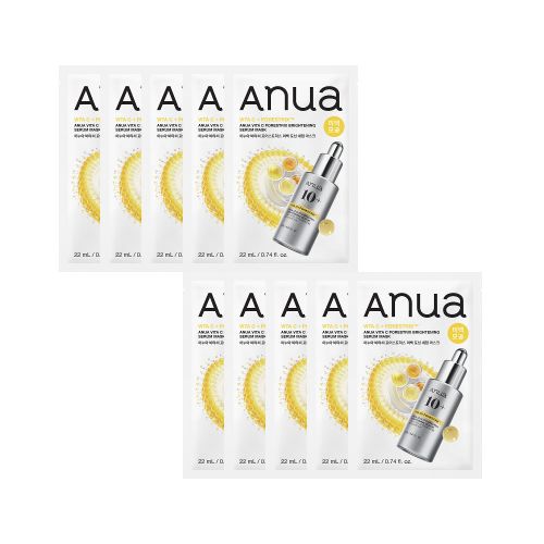 Anua Vita C Porestrix Brightening Serum Mask 22ml X 10ea - Glamourous Grace