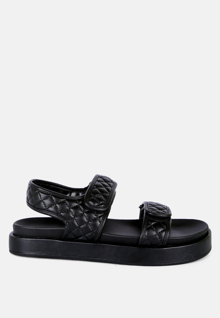 Anvil Quilted Platform Sandals - Glamourous Grace