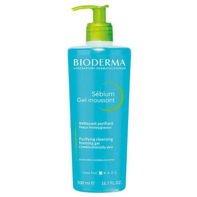 Bioderma Sebium Foaming Gel Cleanser 500ml - Deep Cleansing for Combination & Oily Skin - Glamourous Grace