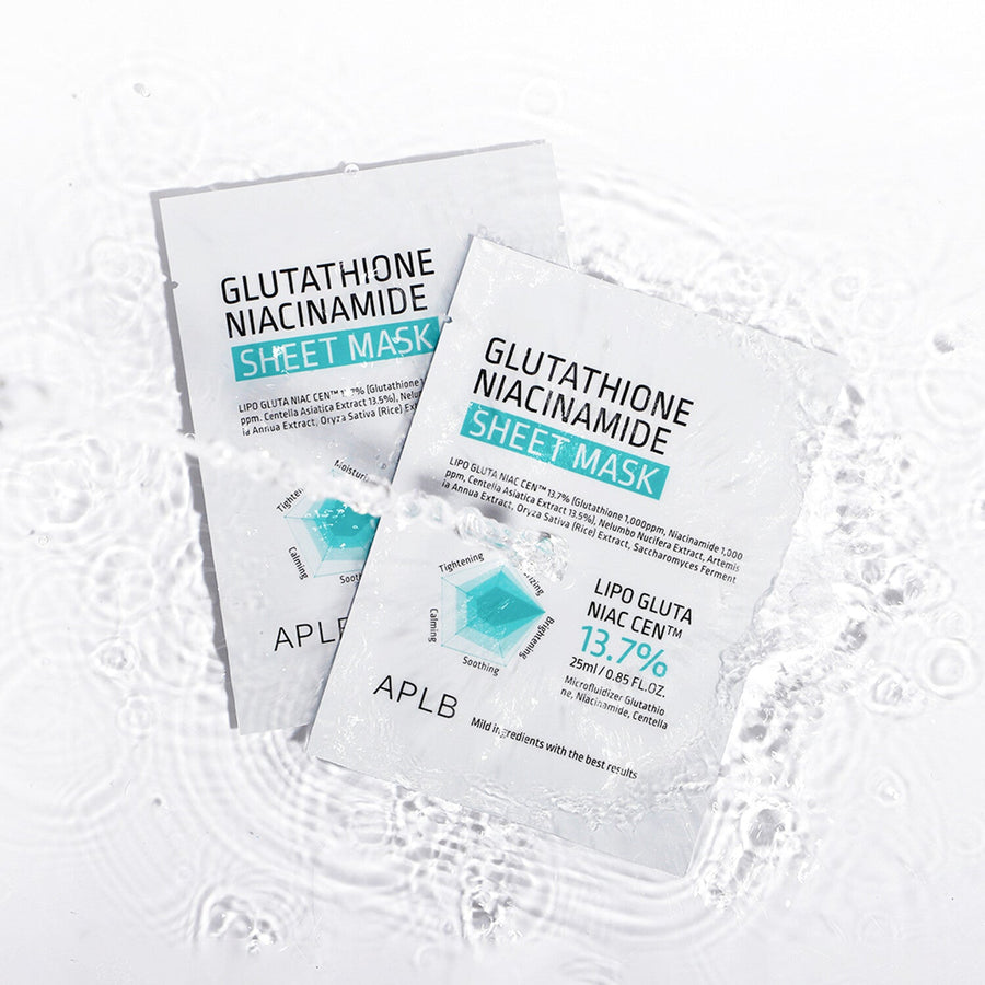 APLB Glutathioine Niacinamide Sheet Mask 25ml 10ea - Glamourous Grace