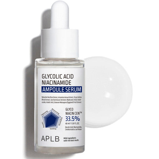 APLB Glycolic Acid Niacinamide Ampoule Serum 40ml - Glamourous Grace