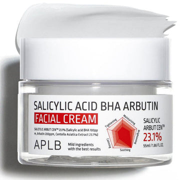 APLB Salicylic Acid BHA Arbutin Facial Cream 55ml - Glamourous Grace