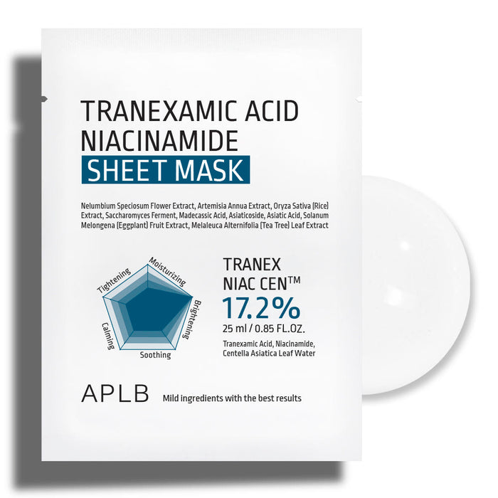 APLB Tranexamic Acid Niacinamide Sheet Mask 25ml X 10ea - Glamourous Grace