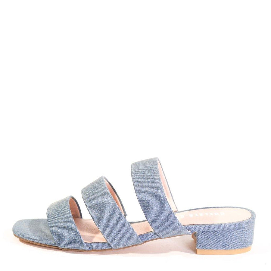 April Denim Sandal Mules - Glamourous Grace