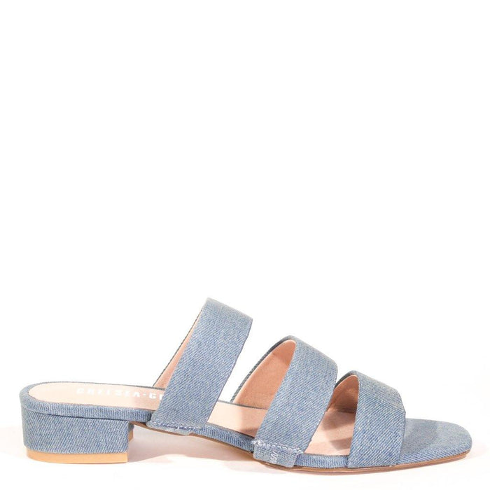 April Denim Sandal Mules - Glamourous Grace