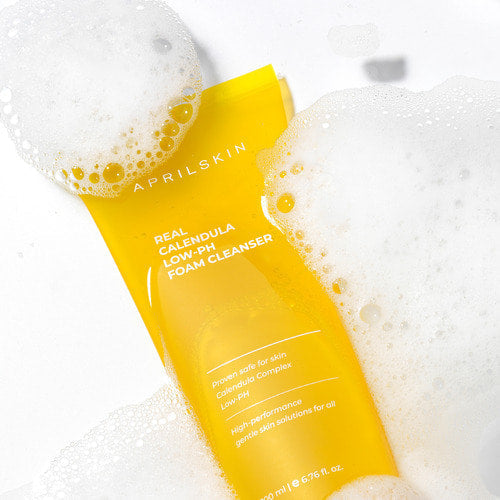 APRILSKIN Calendula Low pH Foam Cleanser 200ml - Glamourous Grace