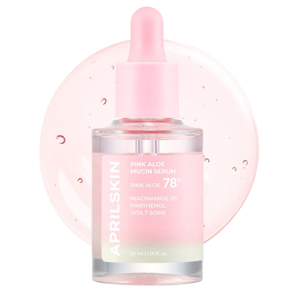 APRILSKIN Pink Aloe Mucin Serum 30ml - Glamourous Grace