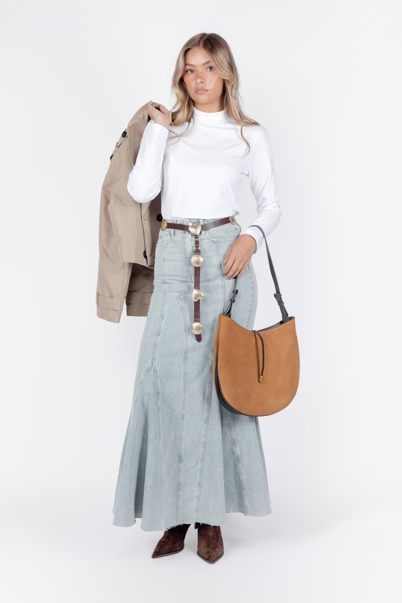 Arden Skirt (Blue) - Glamourous Grace