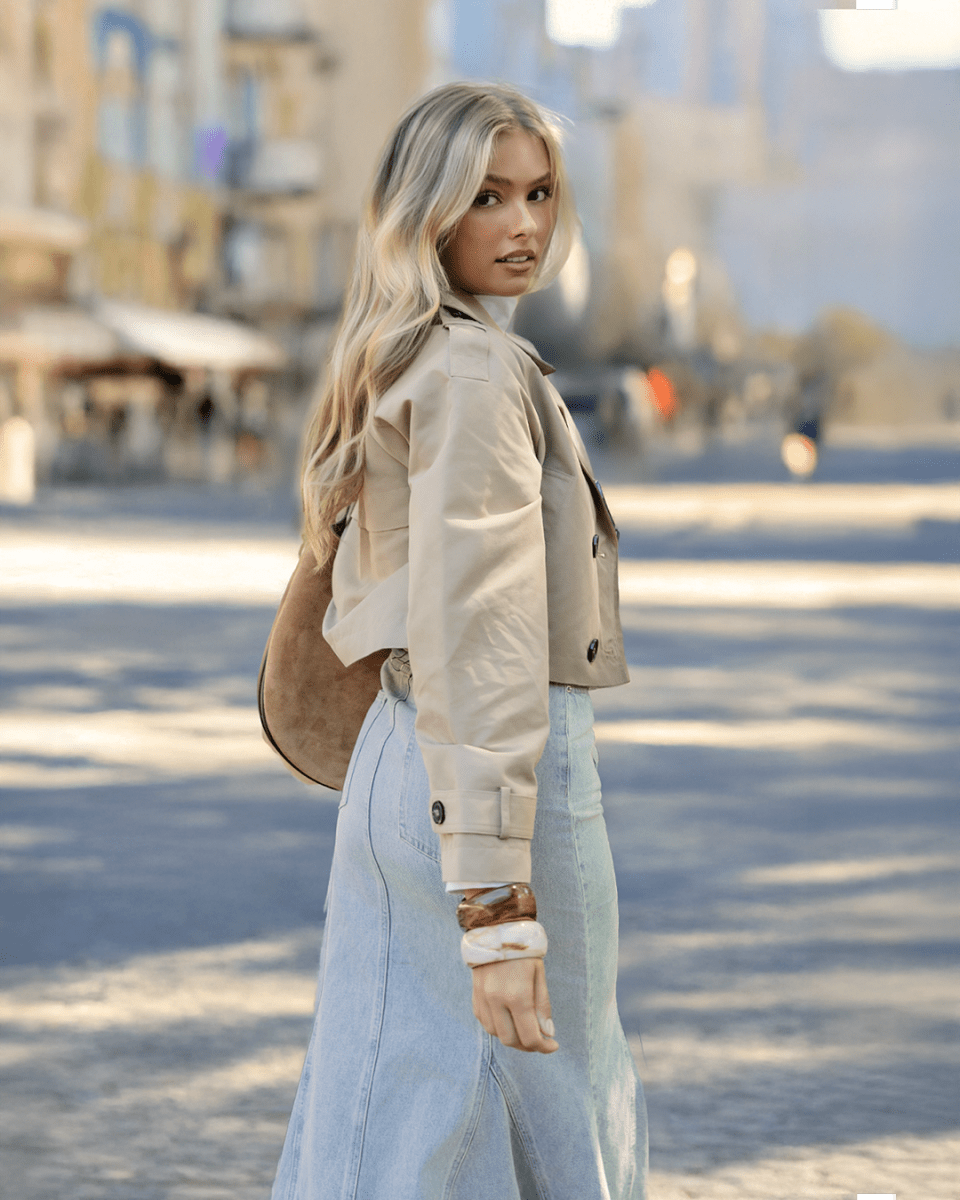 Arden Skirt (Blue) - Glamourous Grace