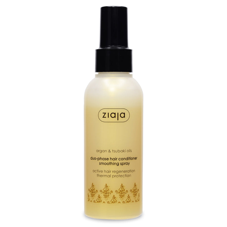 Argan & Tsubaki Oils duo-phase smoothing spray hair conditioner - Glamourous Grace