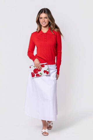 Aria Top (Red Pink)