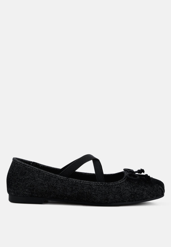 Arimer Criss Cross Strap Ballet Flats - Glamourous Grace