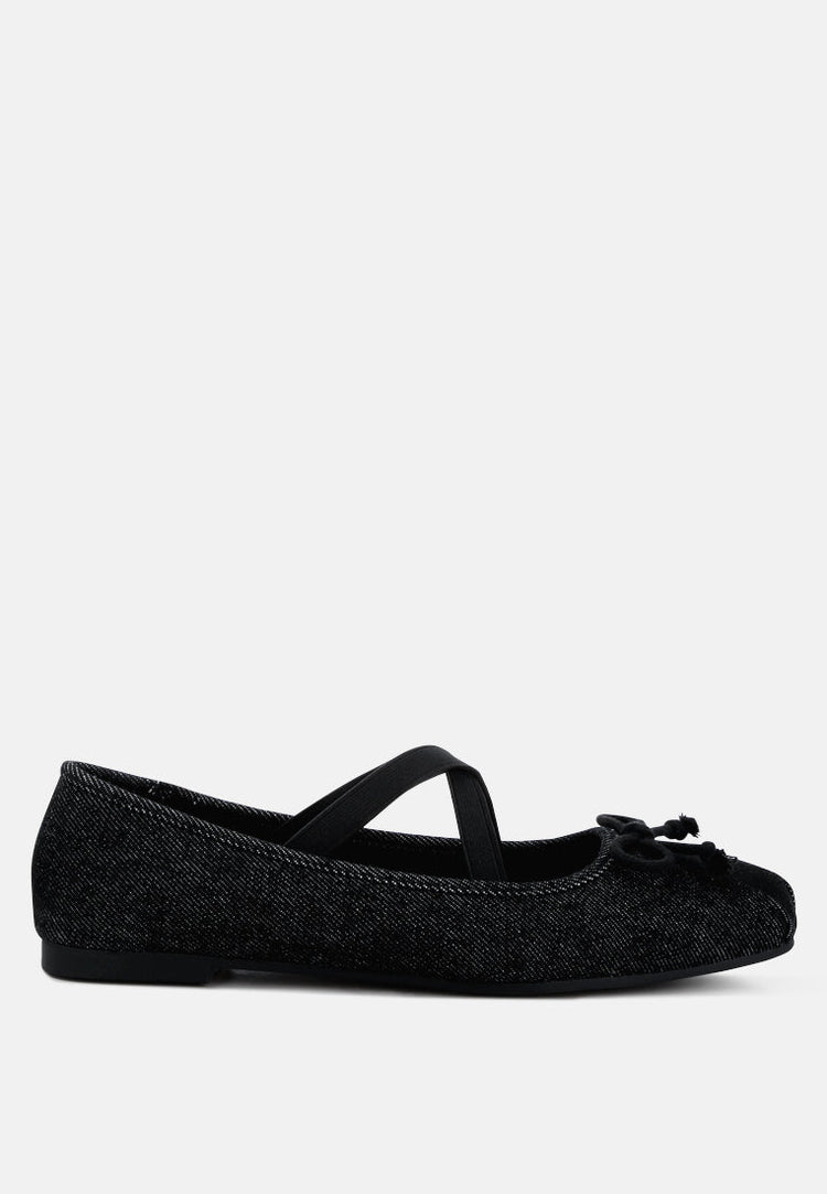 Arimer Criss Cross Strap Ballet Flats - Glamourous Grace