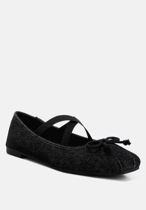Arimer Criss Cross Strap Ballet Flats - Glamourous Grace
