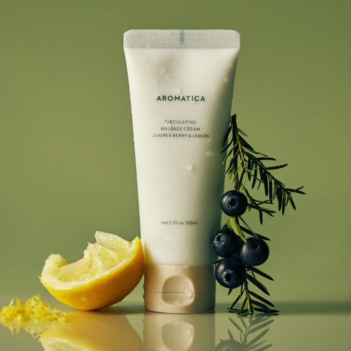 AROMATICA Circulating Massage Cream Juniper Berry & Lemon 100ml - Glamourous Grace