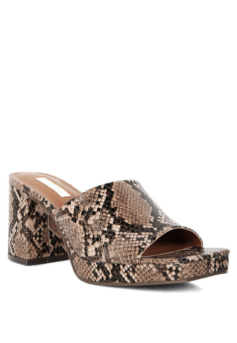 Artemisa Block Heel Slip On Sandals - Glamourous Grace
