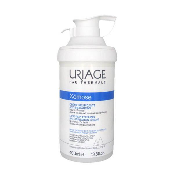 Uriage Uriage Xemose Lipid Replenishing Cream 400ml - Moisturizing Cream for Dry Skin, Hydrating Face & Body Cream for Babies & Adults - Glamourous Grace
