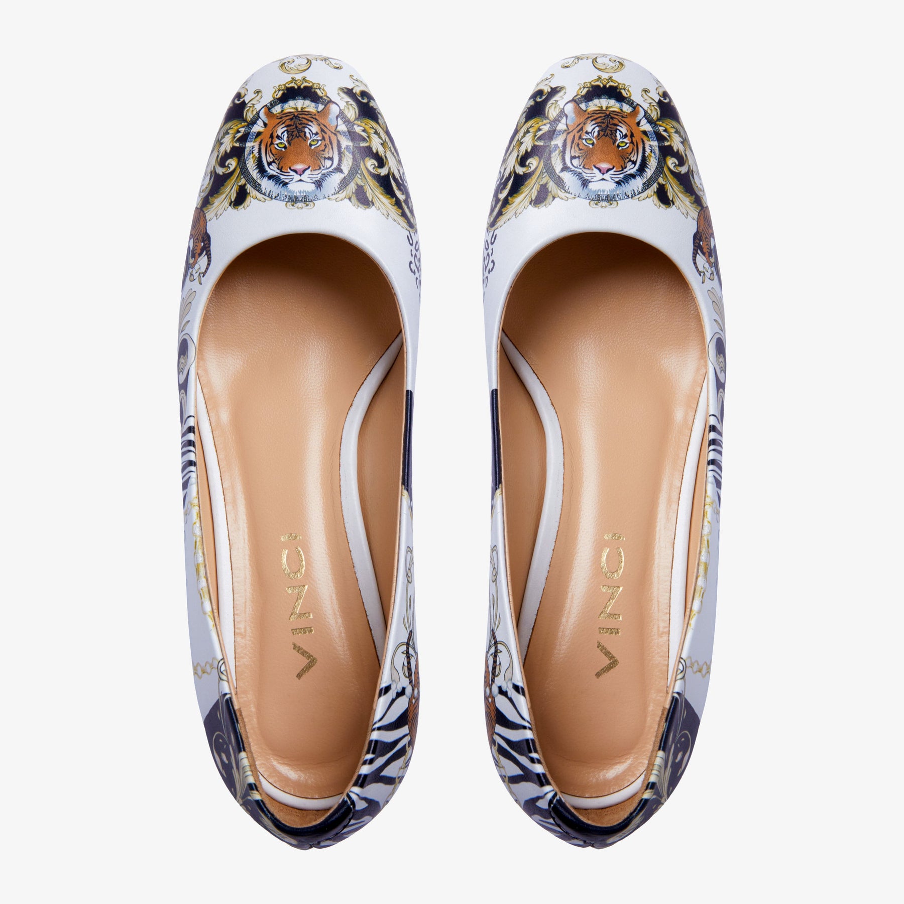 The Perugia White Leather Lower Heel Pump Women Shoe - Glamourous Grace