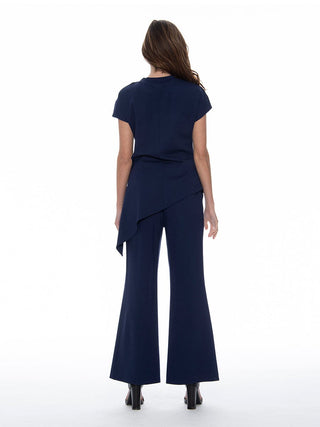 Asymmetric Cut Ruched-Side Top