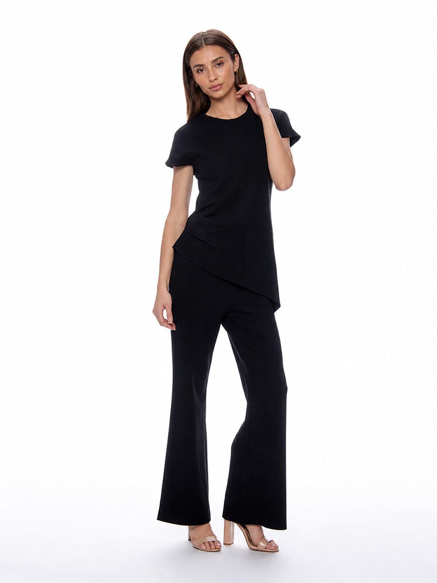Asymmetric Cut Ruched-Side Top - Glamourous Grace