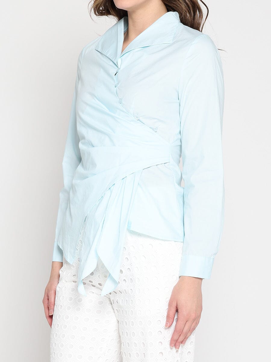 Asymmetrical Long Sleeve Top - Glamourous Grace