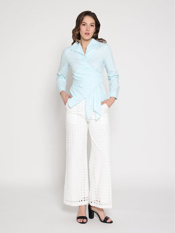 Asymmetrical Long Sleeve Top - Glamourous Grace