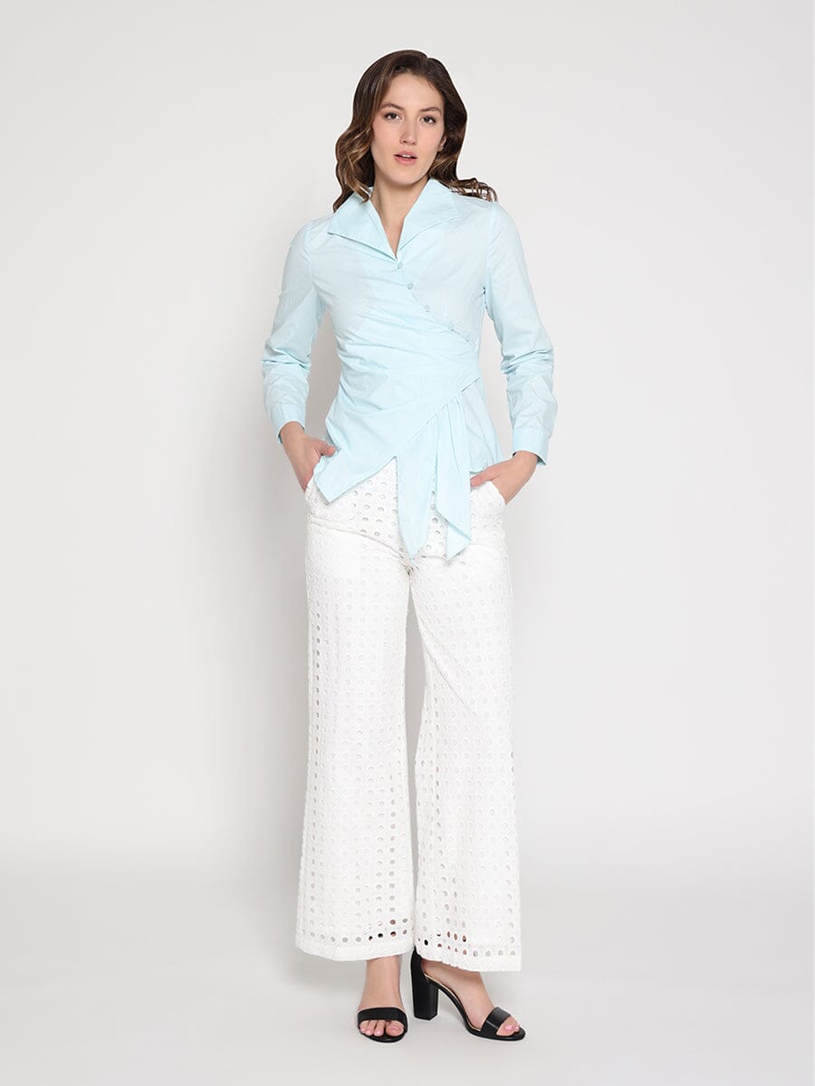 Asymmetrical Long Sleeve Top - Glamourous Grace