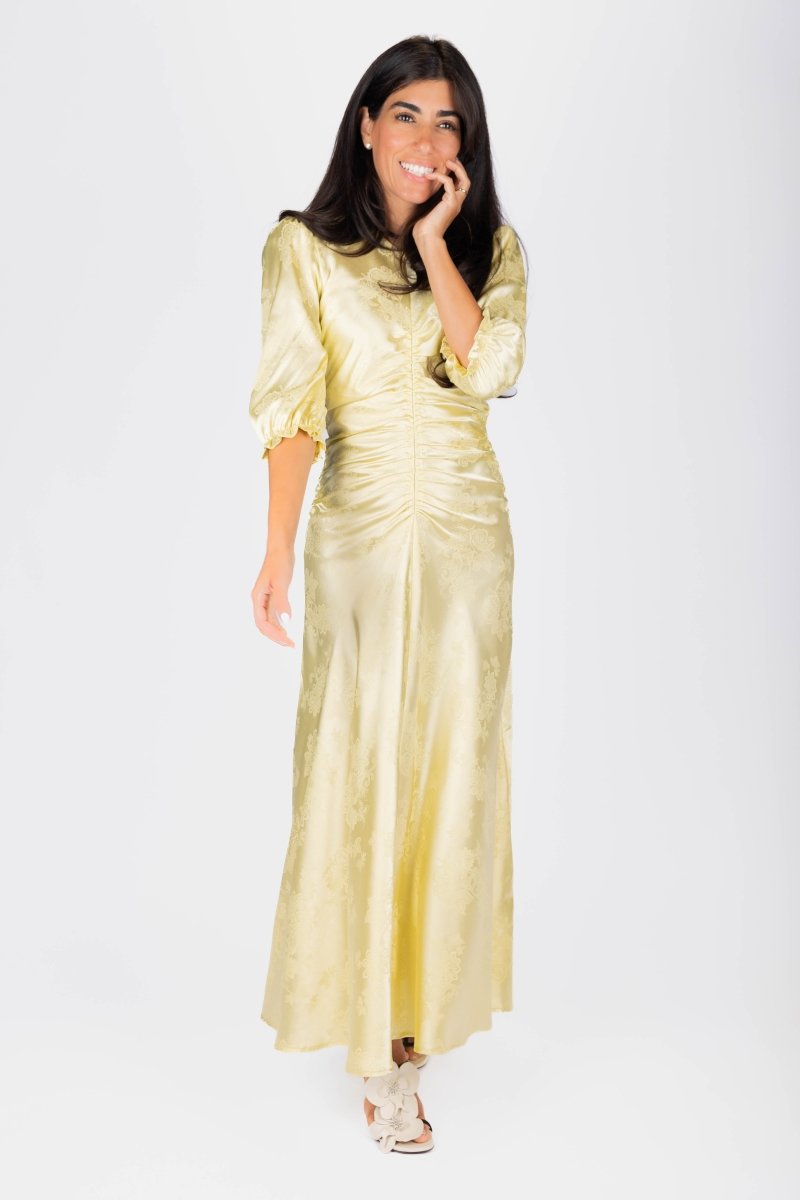 Audrey Dress (Butter Yellow) - Glamourous Grace