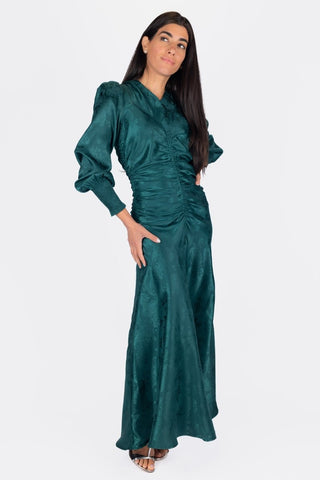 Audrey Dress Long Sleeve (Green)