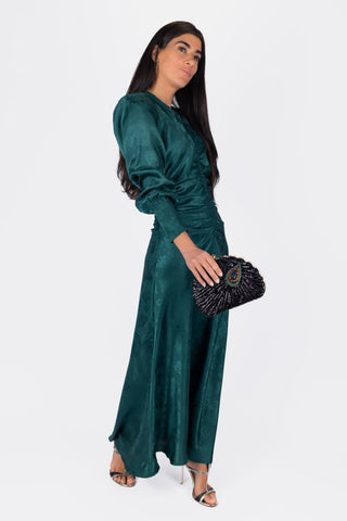 Audrey Dress Long Sleeve (Green)
