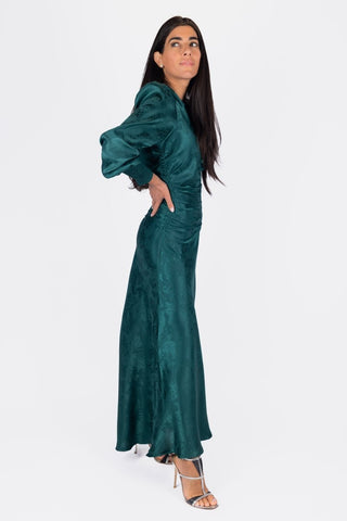 Audrey Dress Long Sleeve (Green)