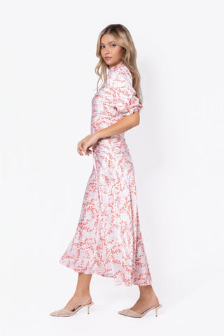 Audrey Dress Short Sleeve (Ivory Flower)