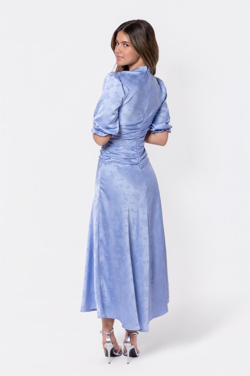 Audrey Dress Short Sleeve (Sky Blue) - Glamourous Grace