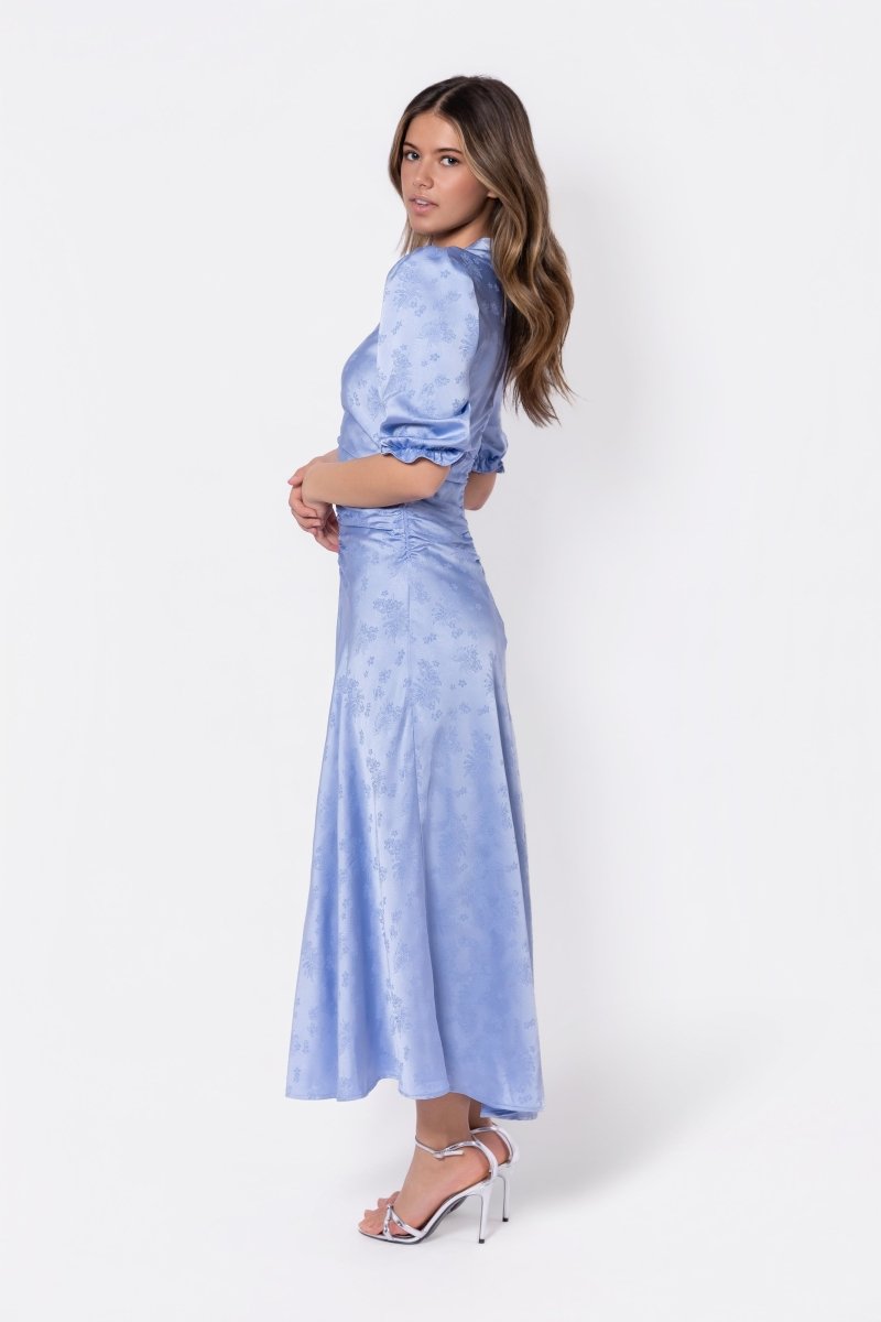 Audrey Dress Short Sleeve (Sky Blue) - Glamourous Grace